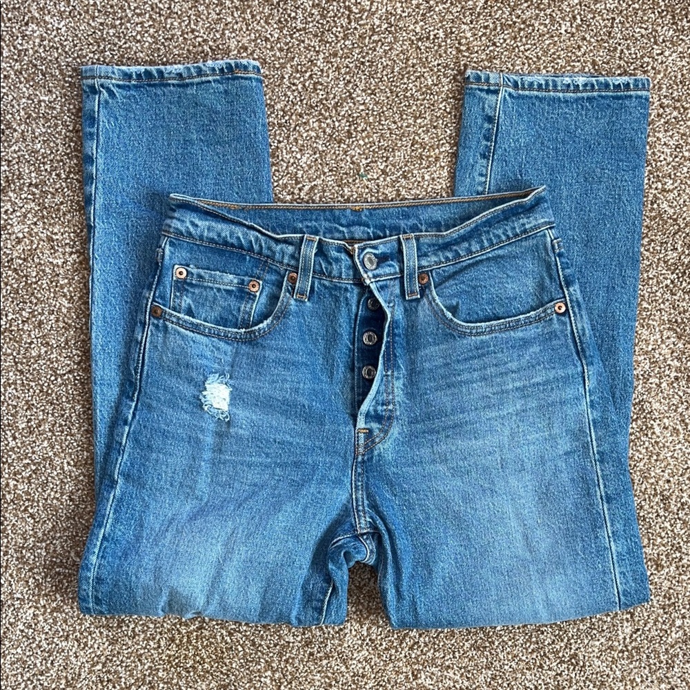 LEVI’S Button Fly Classic Straight Jeans 27x26